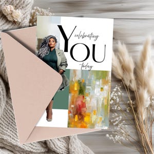 Mature Woman Birthday Card | Greeting Cards | African American | Milestone | Black Women image 5