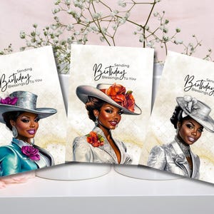 Religious Birthday Card | Black Woman | African American | Black Greeting Cards