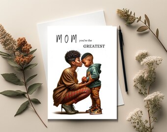 Mother's Day Card, Greeting Card, Black Mothers Matter, African American Greeting Card