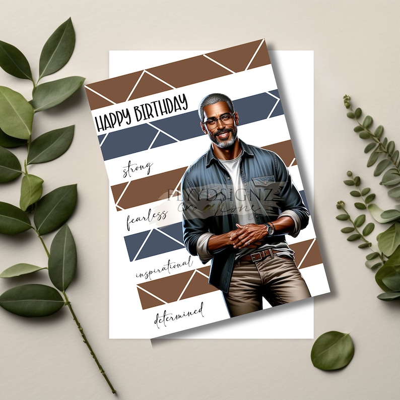 Black Men Birthday Cards Bundle Pack African American Greeting Cards - Etsy