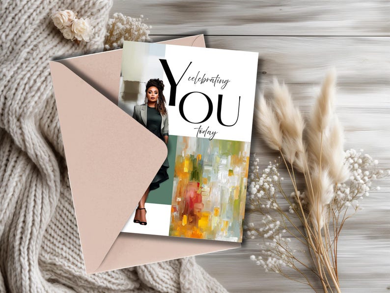 Mature Woman Birthday Card | Greeting Cards | African American | Milestone | Black Women image 2
