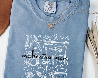 Music Mom Gift for Music Lovers, Band Mom, Orchestra Shirt Violin Viola Cello Bass Player