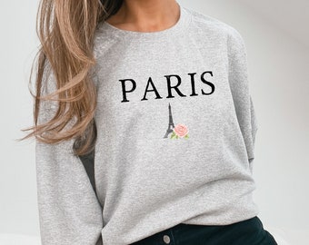 Paris Shirt for Women Gift for Women Sweatshirt Designer Sweatshirt for Women Luxury Logo Designer Fashion Sweater