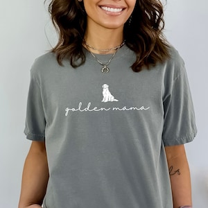 Golden Mama Golden Retriever Sweatshirt, Comfort Colors Dog Shirt, Golden Mom, Dog mom gift