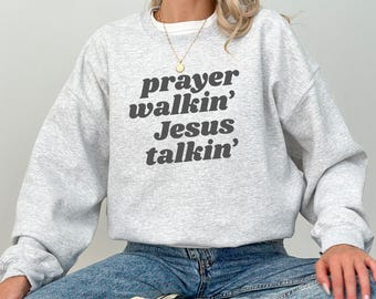 Christian Sweatshirt for Women, Religious Mom Gift for Hikers
