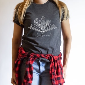 Wildflowers Book Shirt, Book Lovers T-shirt, Gift for Book Lover, Gift For Bookworms, Book Sellers Gift, Gift For Teachers, Readers&#39; T-shirt