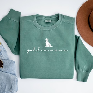 Bluza Golden Retriever, Bluza Comfort Colors dla miłośników psów, Bluza Golden Mama Dog, Golden Mom, Prezent dla mamy psa
