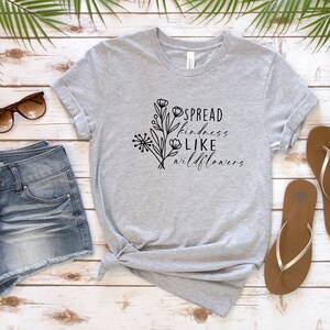 Wildflower T-shirt, Wild Flowers Shirt, Floral Tshirt, Flower Shirt, cadeau voor vrouwen, dames shirts, beste vriend cadeau