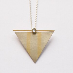 Neck Jewelry Triangle with Moonstone