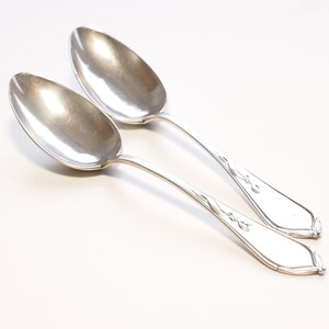 2 tablespoons 800 silver vintage silverware cutlery