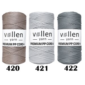 VollenYarn 2mm Cordón de macramé de poliéster,cordón de polipropileno,hilo de bolsa de ganchillo de poliéster,hilo para macramé y decoración imagen 7