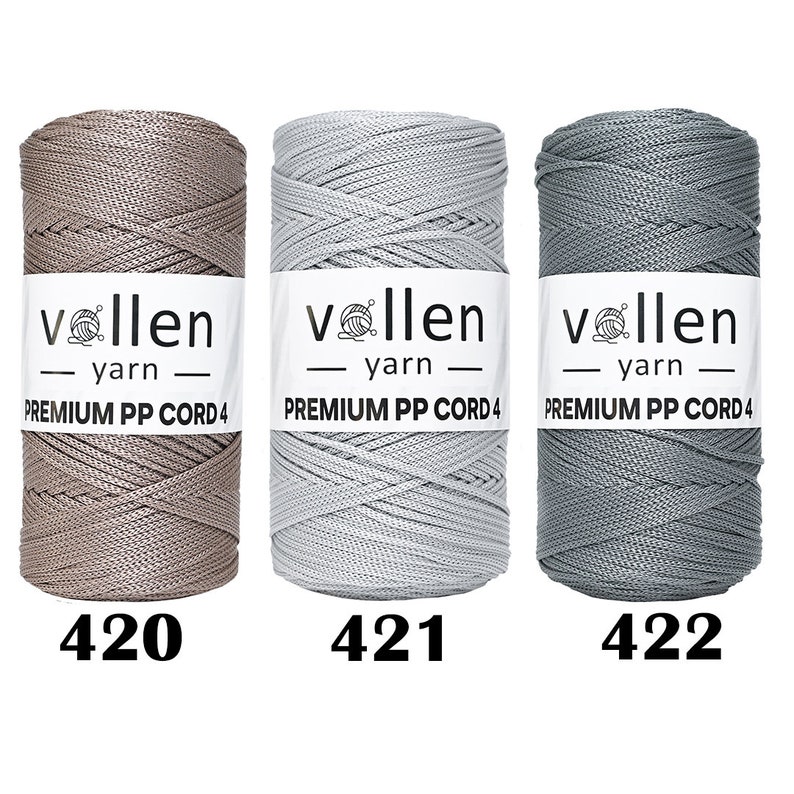 Vollen Yarn 2mm Polyester Macrame Cord, Polypropylene cord,Polyester Crochet Bag Yarn,Thread for macrame and home decoration image 7