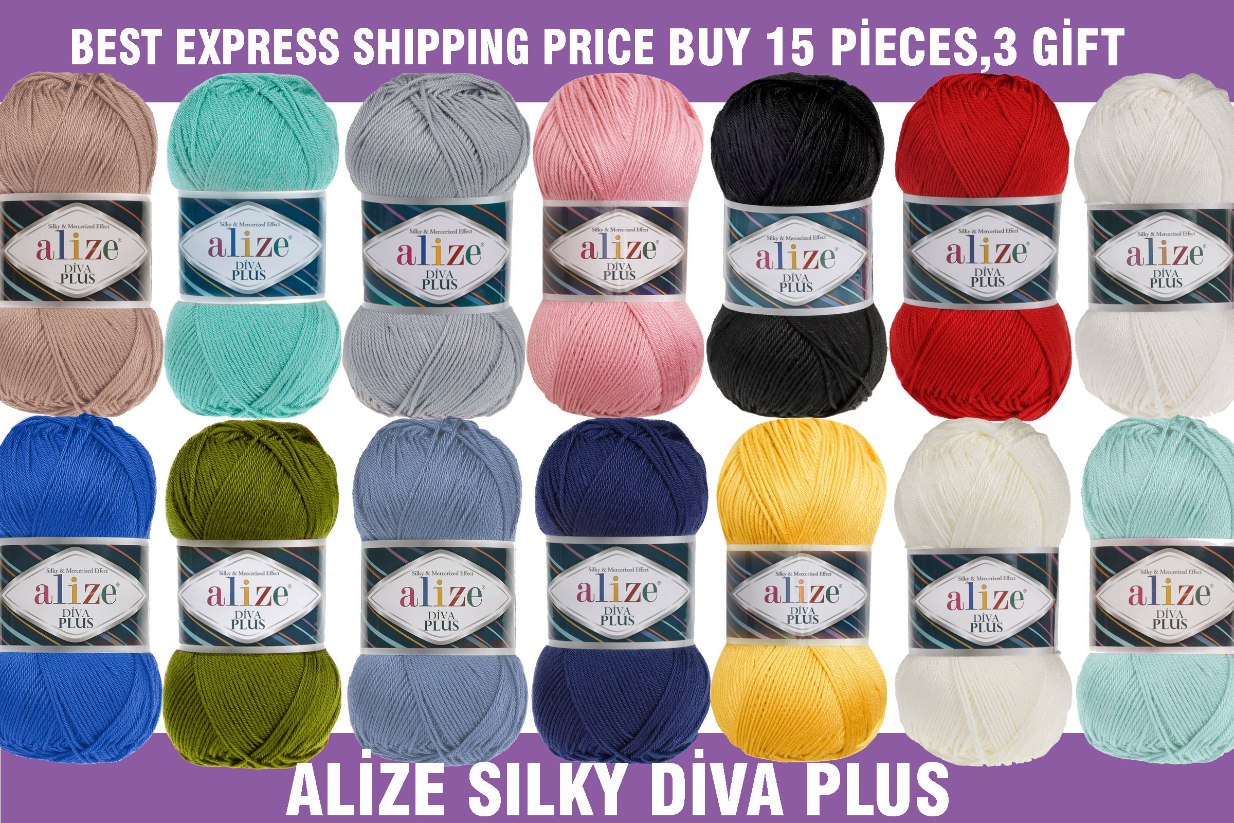 Cheap Patterned Multicolored Hand Knitting Yarn, 4 Ball, Alize Diva Batik,  thin-Baby-Scarfs - Cardigan - Beret - Dress