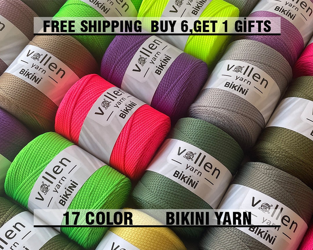 Vollen Yarn,polyamide Bikini Yarn,swimwear Yarn,crocheted Summer Pareo