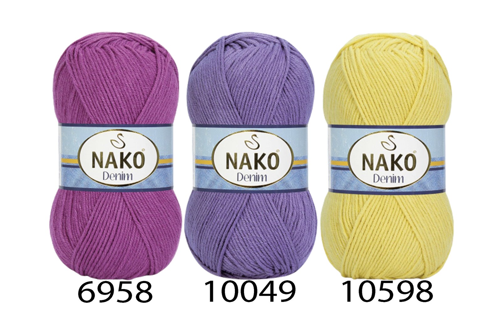 Nako Denim Yarncotton and Acrylic Blend Yarnknitting Lace Etsy