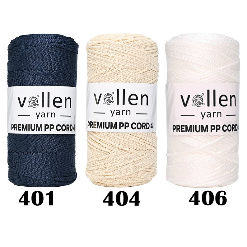 Vollen Garn 2 mm Polyester-Makramee-Schnur, Polypropylen-Schnur, Polyester-Häkelgarn, Faden für Makramee und Heimdekoration Bild 3