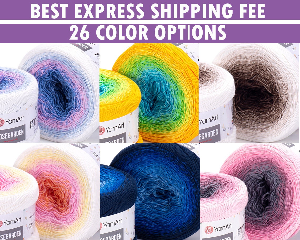 Crochet Cotton Yarn DROPS Loves You Color Pack 20x50 G, Baby Yarn