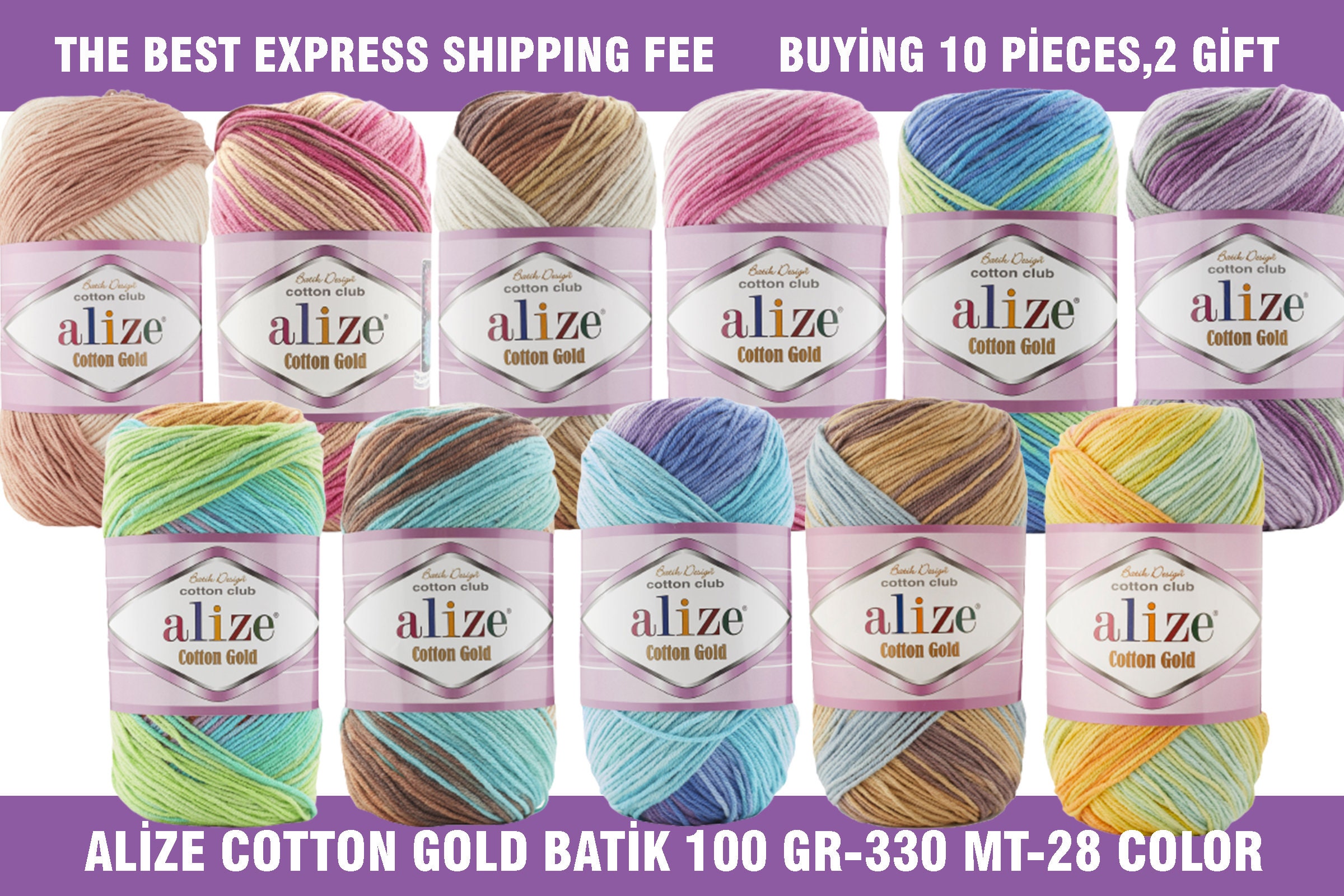 Cotton Gold Batik DK - RKM Wools Direct shop