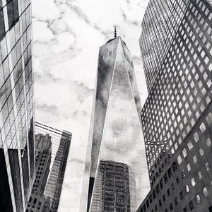 Watercolor Artwork: &quot;One World Trade Center&quot;