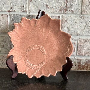 Vintage Woodfield Luncheon Plate, Woodfield Pottery Plate, Woodfield by Steubenville, Replacement Steubenville Plate, Salmon, Peach, Pottery