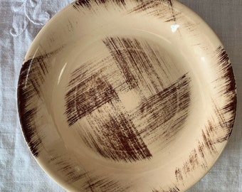 Vintage Vernonware Barkwood Vintage Plates | Vernonware Homespun Plates |  Vernonware Barkwood | Barkwood Dishes | MCM Home Decor | MCM