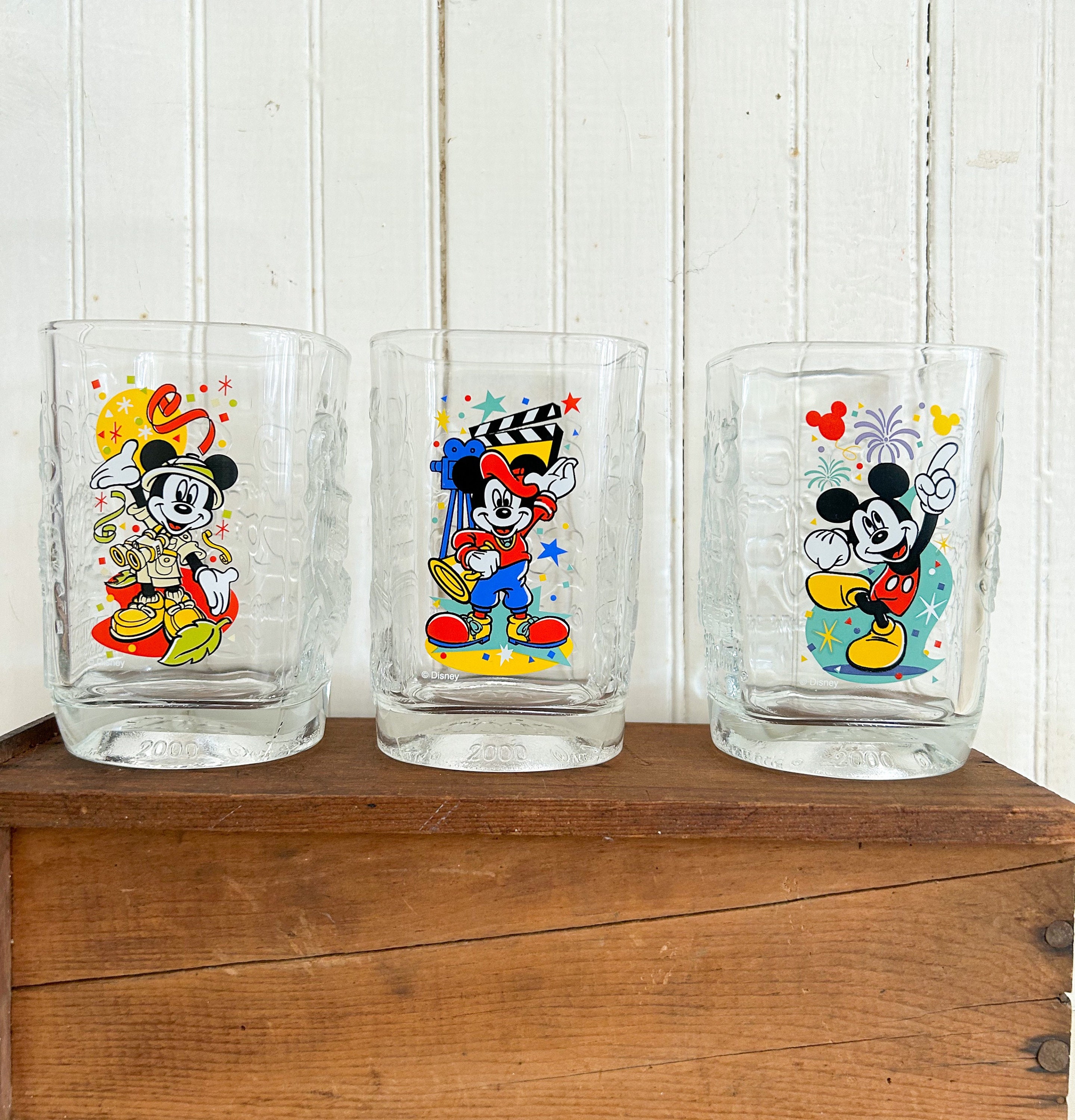 Vintage Mcdonalds Disney Glasses, Disney 2000 Mickey Mouse Glasses, Vintage  Mcdonalds, Vintage Disney, Disney Collector Glass, Walt Disney - Etsy