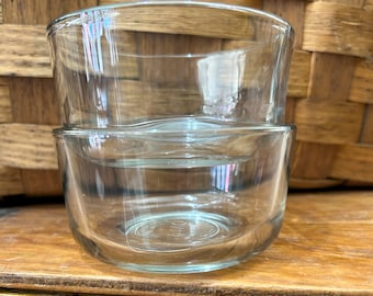 Vintage Pyrex Clear Ramekin, Vintage Clear Ramekins, Pyrex Berry Bowl, Clear Ramekin, Berry Bowl, Pyrex Dessert Bowl