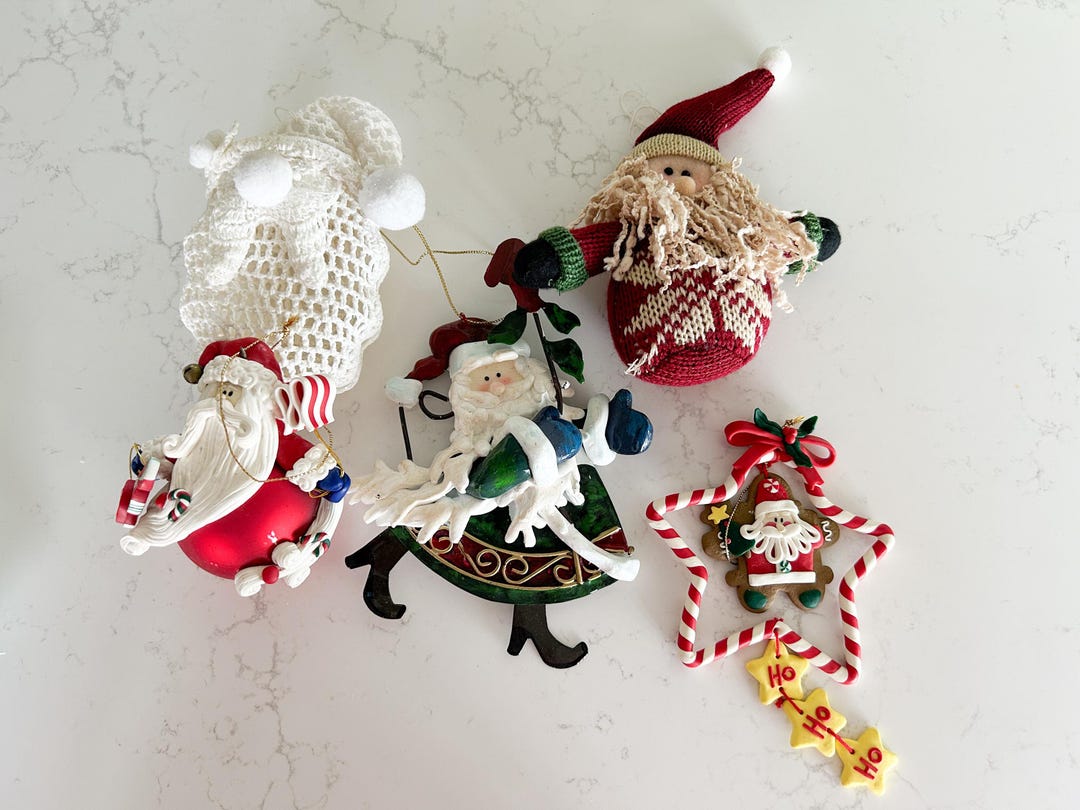 Unique Santa Unique Santa Ornament | Country Christmas | Vintage Santa Ornament ...