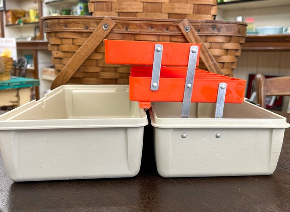 folk art tackle box Avlcoaky Large 3 Layers Plastic Portable Storage Box Fishing White Tackle Box Organizer Craft Tool Box : Sports & Outdoors free matte paper Tackle Box, Vintage Flambeau Tackle