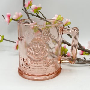Pink Glassware, Pink Depression Glass, Humpty Dumpty Glass, Antique Glassware, Colored Glassware, Unique Glassware, Humpty Dumpty Pink Tiara