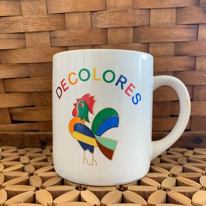 Vintage Rooster Mug, Rooster Mug, Vintage Coffee Mug, Rainbow Coffee Mug, Coffee Lover Gift, Rooster Decor, Stoneware Mugs, Stoneware, bild 3
