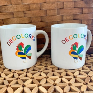 Vintage Rooster Mug, Rooster Mug, Vintage Coffee Mug, Rainbow Coffee Mug, Coffee Lover Gift, Rooster Decor, Stoneware Mugs, Stoneware, bild 2