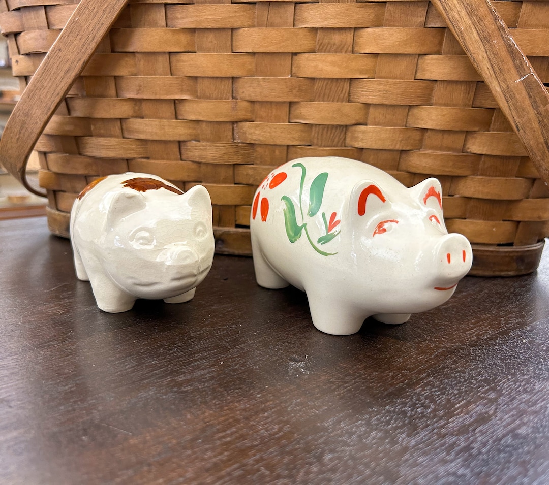 Vintage Ceramic Piggy Bank Ceramic Bank Vintage Bank Piggy Bank