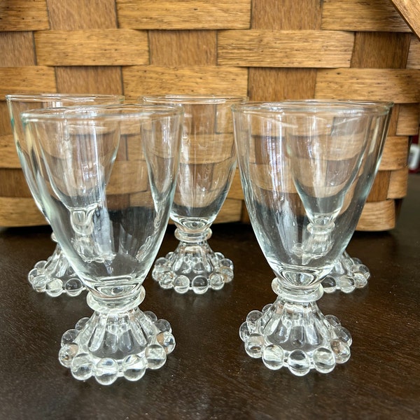 Vintage Anchor Hocking Boopie Glasses | Cordial Glasses | Boopie Glass | Candlewick Style | Vintage Barware