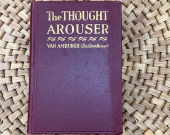 First Edition Book, 1st Edition Book, The Thought Arouser, Vintage Books, Antique Books, 1929 Antiquarian Book, Book Lovers Book Shelf Decor