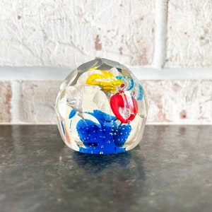 Glass Paperweight, Vintage Art Glass Paperweight, Paper Weights, Vintage Paperweights, Collectible Art Glass, Blown Glass Paperweight,
