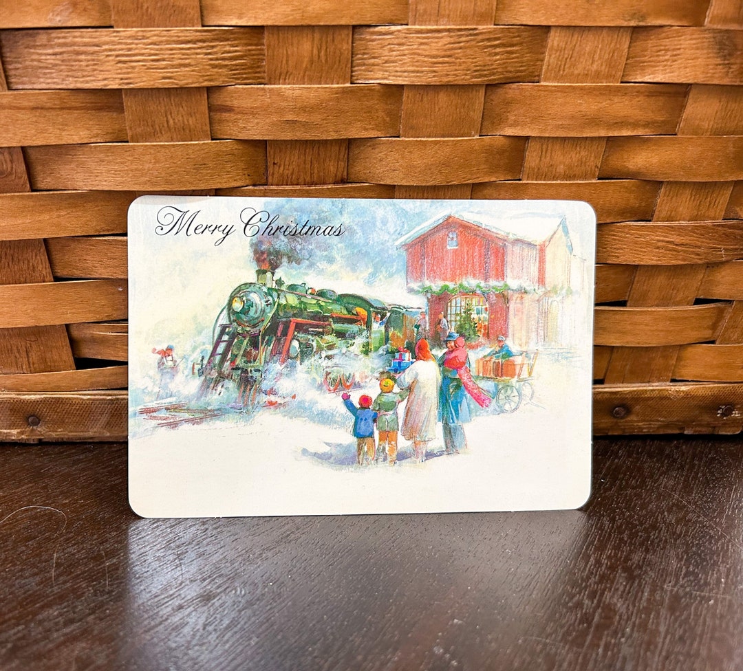 Set of 20 Vintage Unused Hallmark Christmad Postcards Vintage Etsy