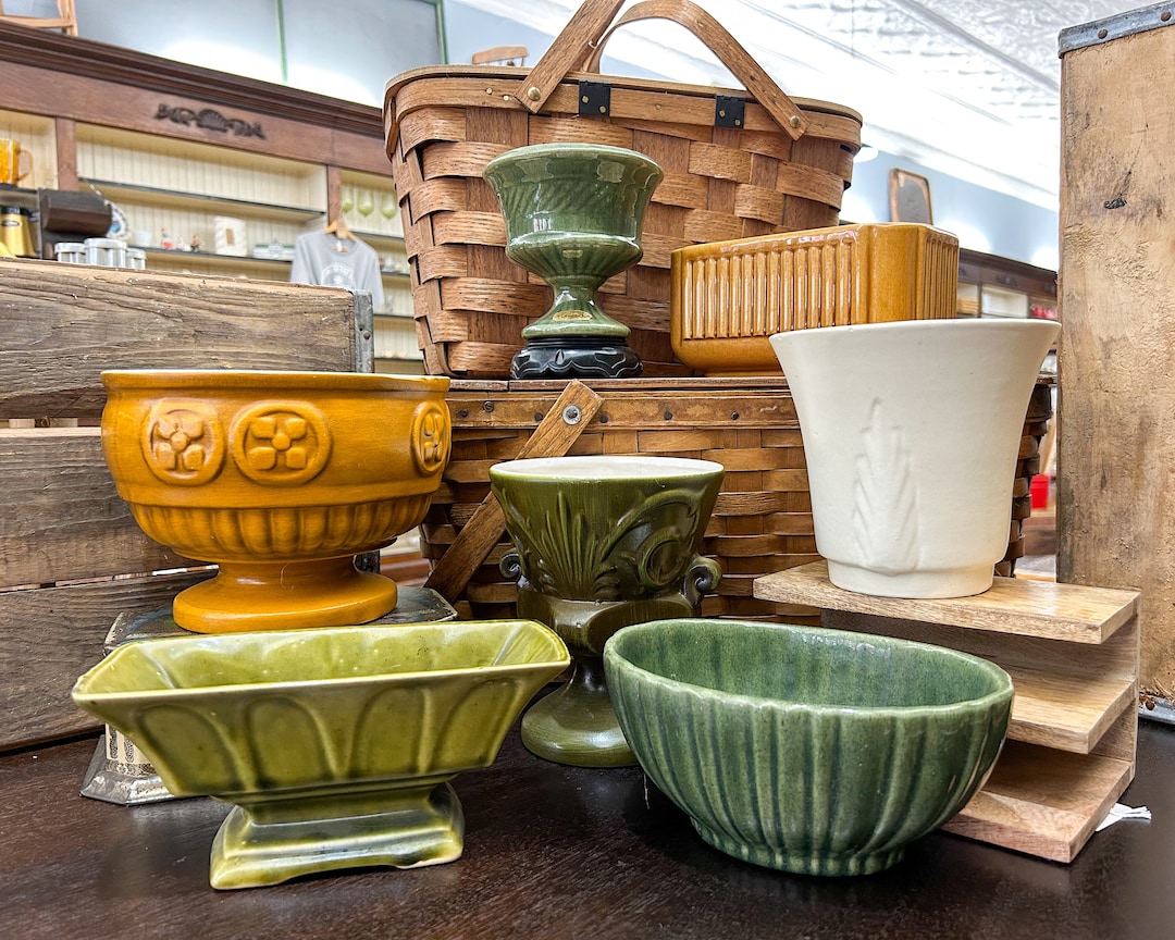 Haeger Pottery, Vintage Haeger, Pottery Planter, Pottery Vase, Floral