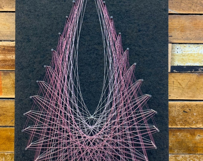 Vintage String Art 1970s String Art Midcentury Wall Decor MCM Decor