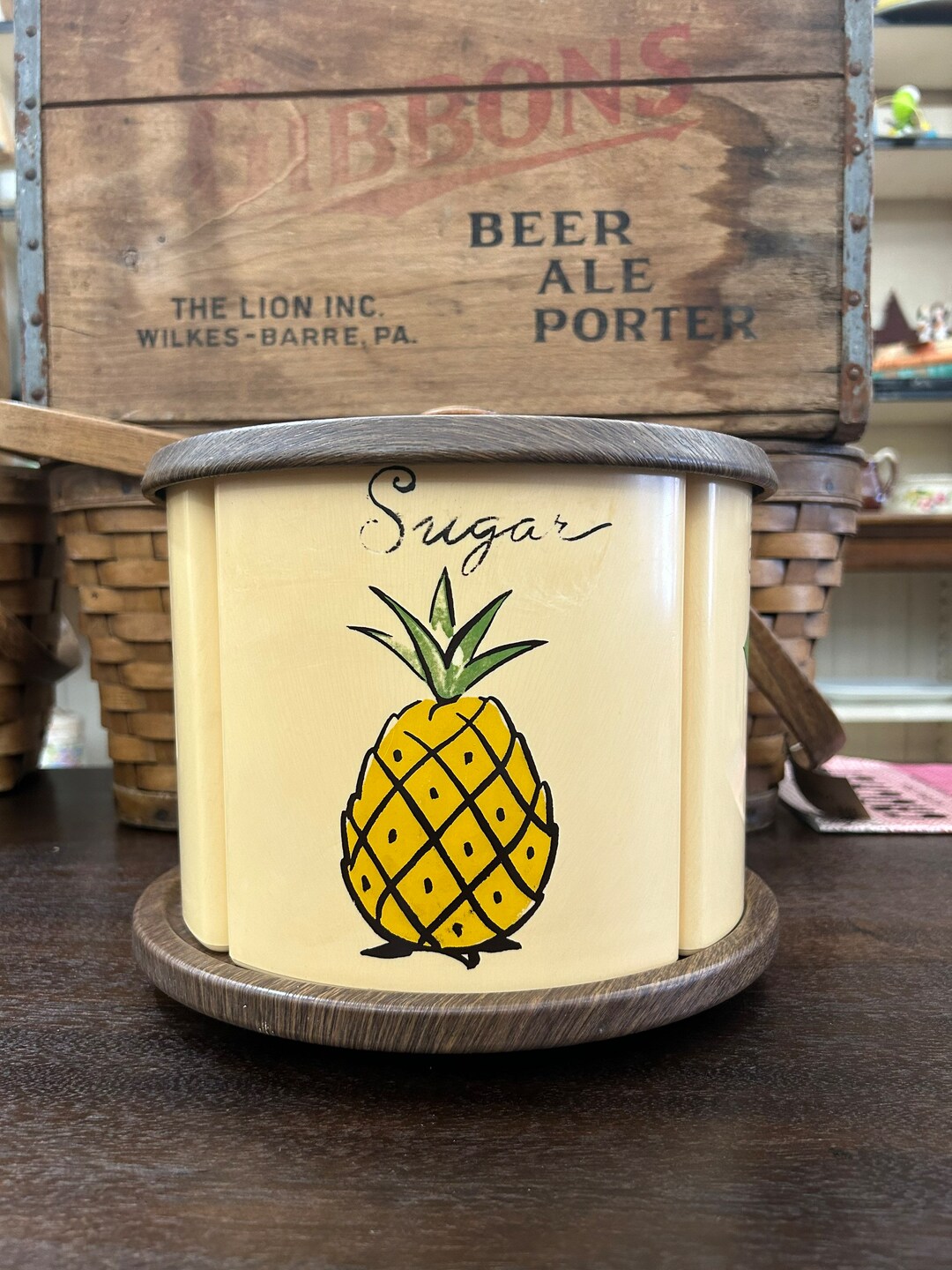 Vintage Lazy Susan Vintage Esmond Canister Set Canister Set Lazy Susan