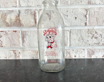 Vintage Milk Bottle Made in USA, Milk Bottle, Homestead, Homesteader Farmhouse Milk Jar, Vintage Milk Bottle, Milk Bottle, California Bottle