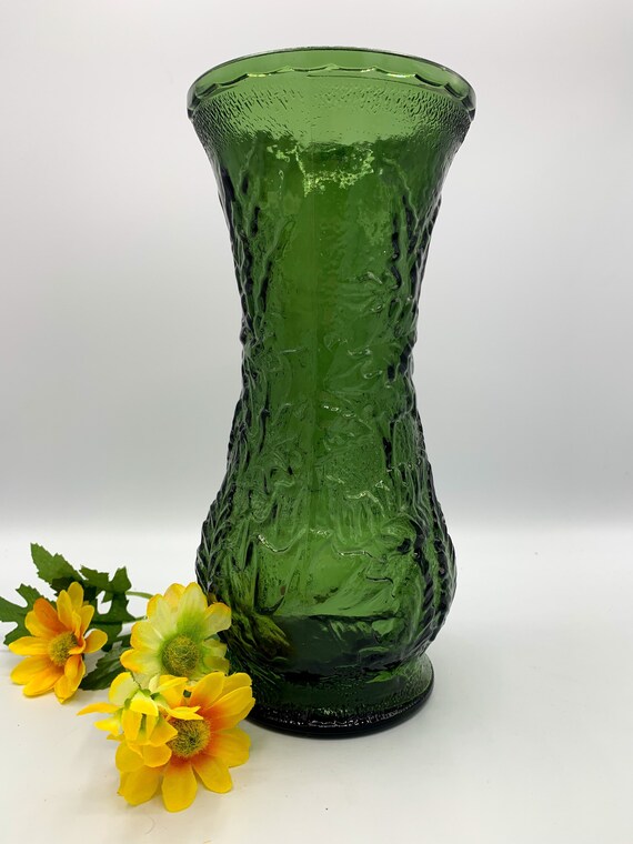 Vintage Hoosier Green Vase Green Floral Vase MCM Green Etsy
