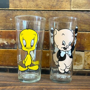 Pepsi Looney Tunes Collector Glasses, Bugs Bunny Glass Set
