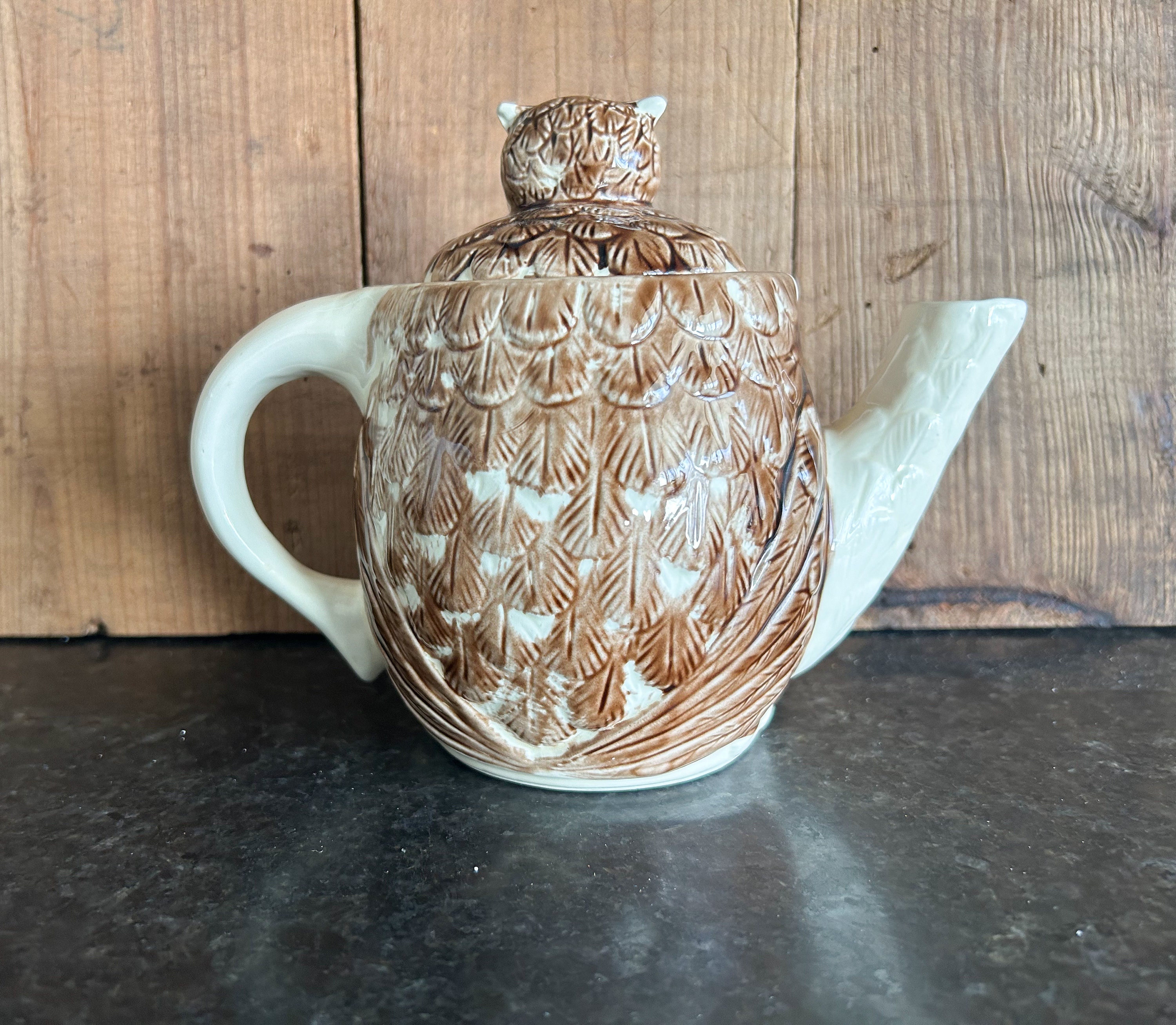 Vintage Enesco Owl Teapot, Owl Teapot, Enesco Pottery