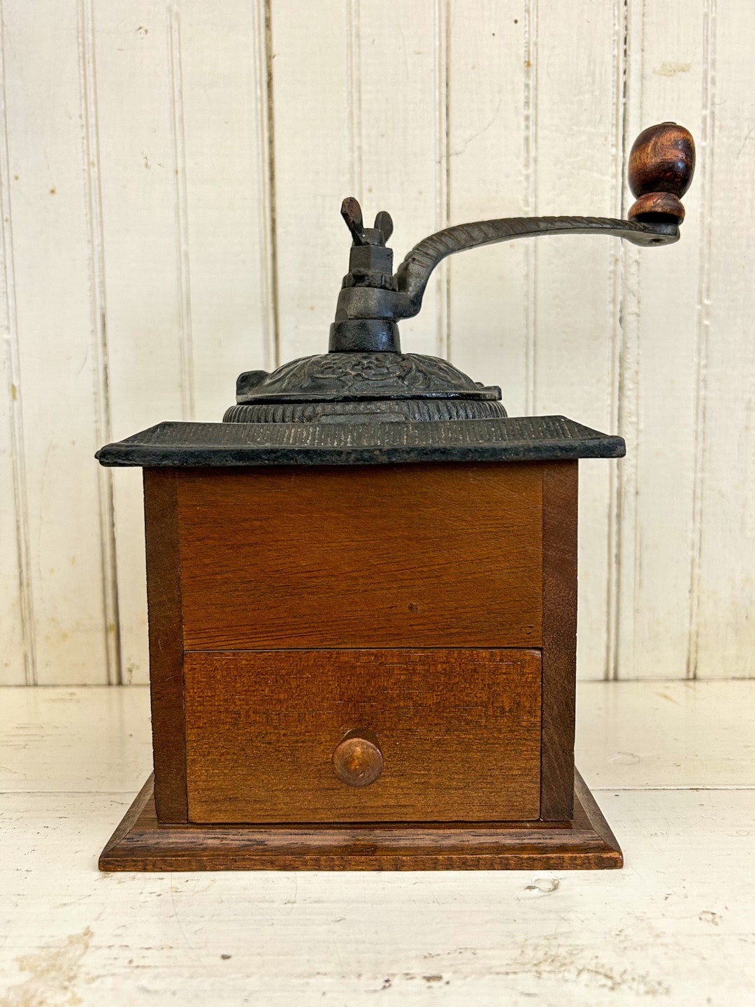 Vintage Wooden Coffee Grinder Coffee Grinder Coffee Mill Vintage Coffee