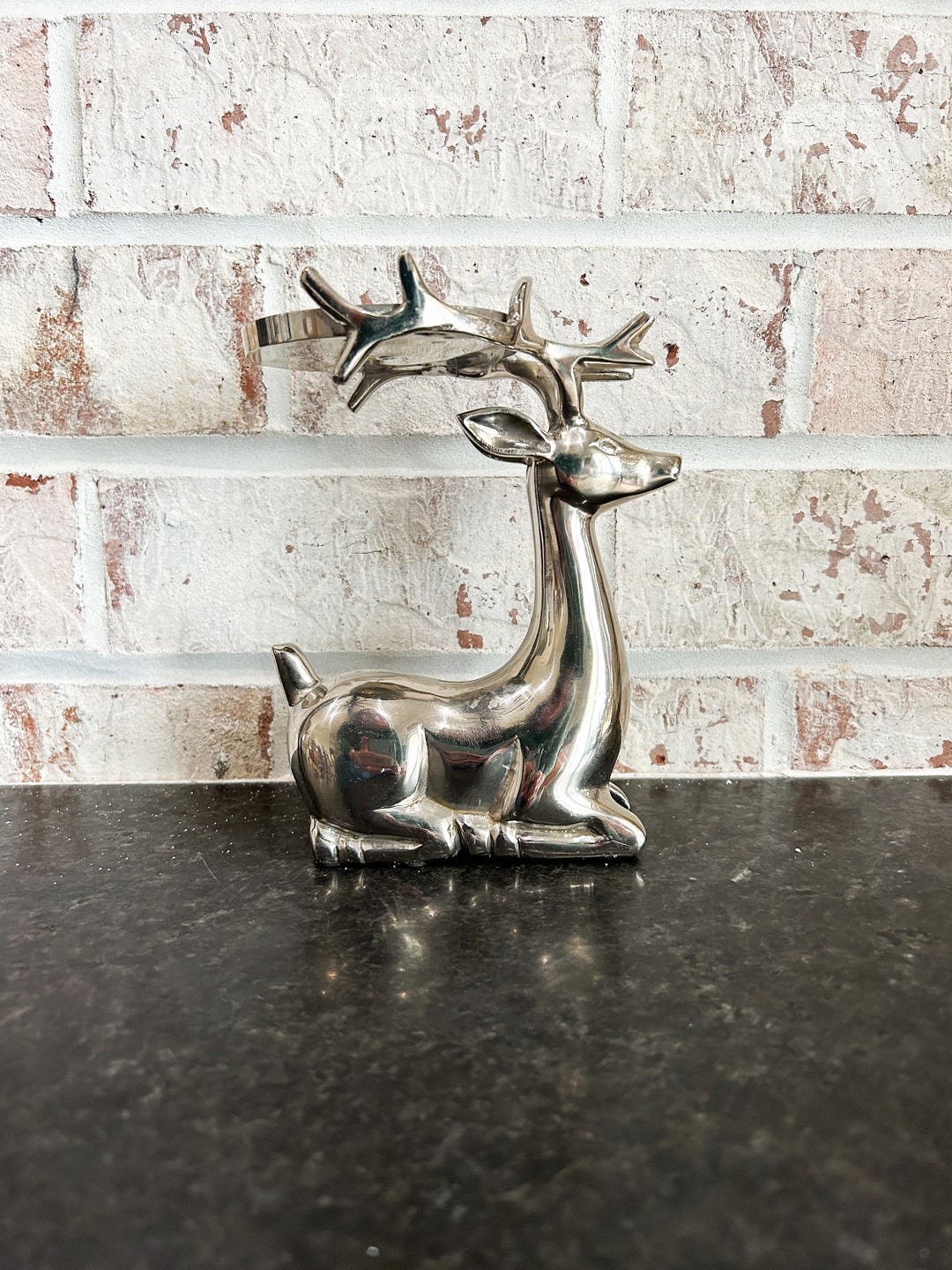 Deer Candle Holder, Stag Candle Holder, Pillar Candle Holder, Deer Decor, Reindeer Candle Holder