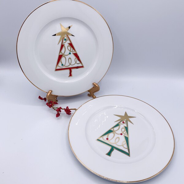 Christmas Tree Plate Etsy