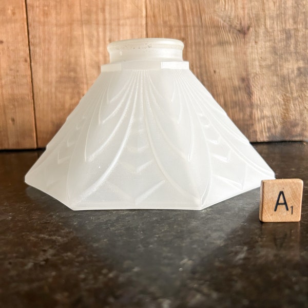 Vintage Milk Glass Lamp Shades | Replacement Shades | Hurricane Lamp Shade | Schoolhouse Shade | Vintage Glass Shades, Torchiere Shade