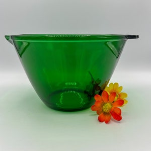 Green Anchor Hocking Green Batter Bowl | Vintage Anchor Hocking Bowl | Anchor Hocking Bowl | Green Depression Glass | Batter Bowl
