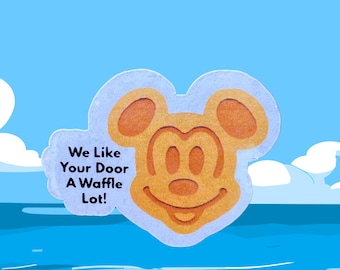 Mickey Waffle - Set of 10 - DCL Cruise Door Magnet – Holographic Pixie Dust Fish Extender Gift